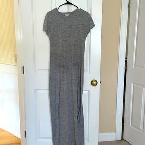 XS gray maxi dress